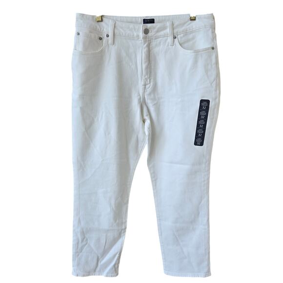 J. Crew Factory Curvy Essential Straight White Jean Size 32 NWT - Picture 2 of 10